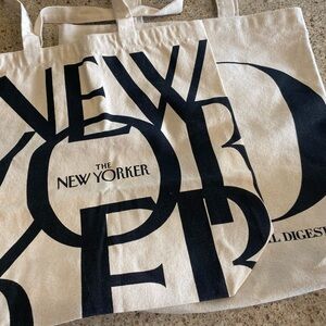 The New Yorker and Architectural Digest Tote Lot (2) Canvas